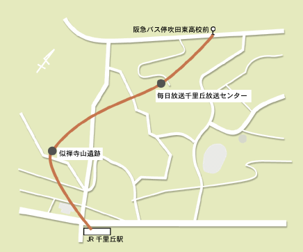 地図：千里丘周辺図