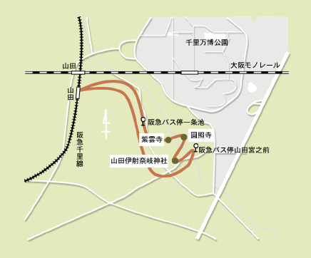 地図：山田周辺図