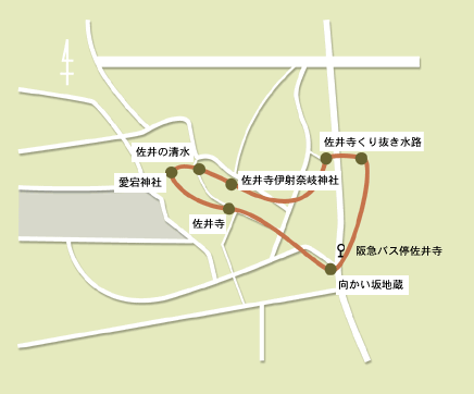 地図：佐井寺周辺図