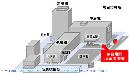 イラスト：集合場所案内図