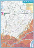 地図：洪水ハザードマップ北部