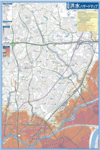 地図:洪水ハザードマップ