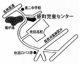 地図：原町児童センター周辺