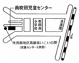 地図：南吹田児童センター周辺