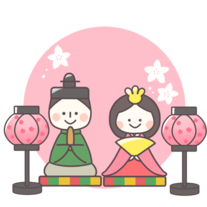 イラスト：ひな人形