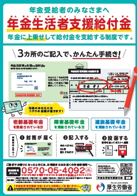 年金生活者支援給付金ポスター