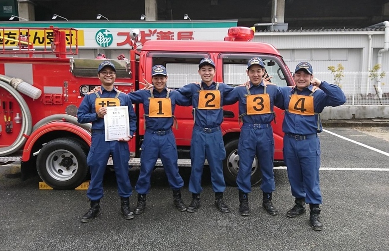 写真：ポンプ車操法大会優勝