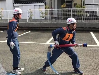 写真：ポンプ車操法大会1