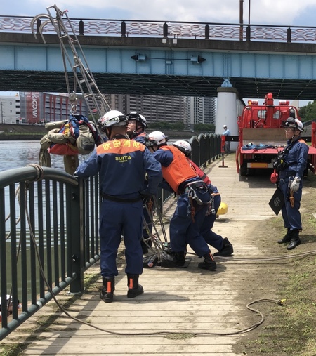 写真：水難救助訓練4