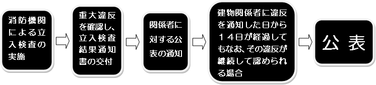 フロー図：公表の流れ