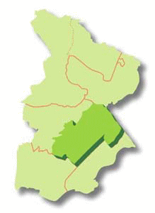 地図：片山・岸部地域の位置