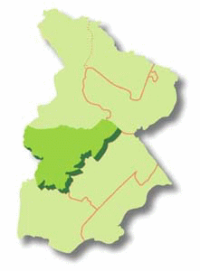 地図：千里山・佐井寺地域の位置