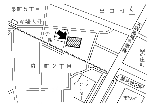 第101投票所の地図