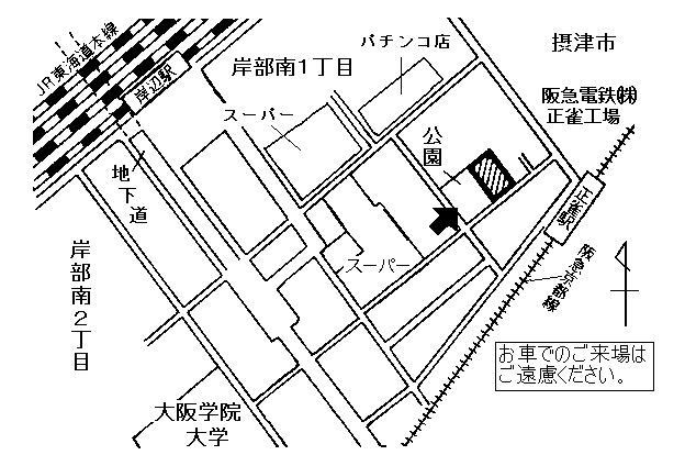 地図：岸部市民センター周辺