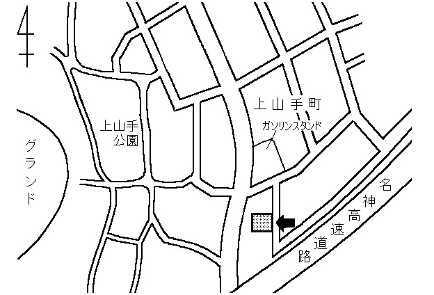 地図：佐井寺南土地区画整理事業記念会館周辺