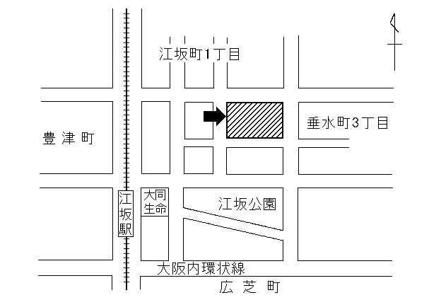 地図：豊津第一小学校周辺