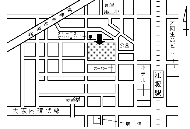 地図：豊津西中学校周辺