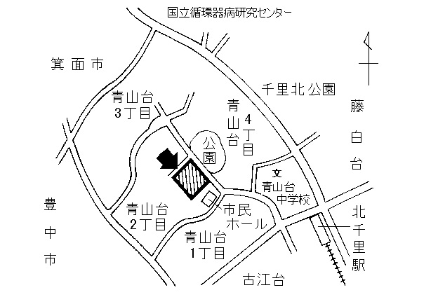 地図：青山台小学校周辺