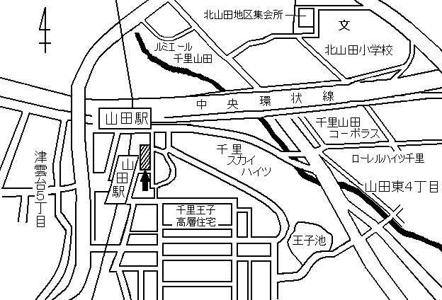 地図：子育て青少年拠点夢つながり未来館周辺