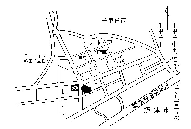 地図：長野町会館周辺