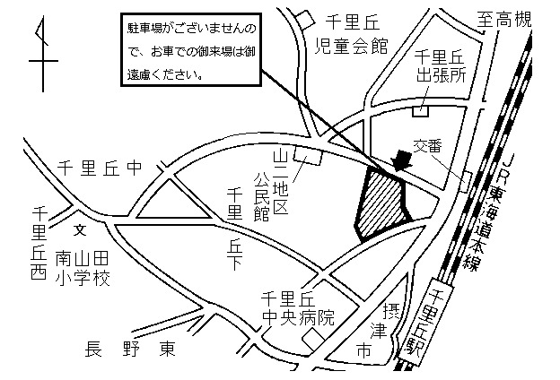 地図：山田第二小学校周辺