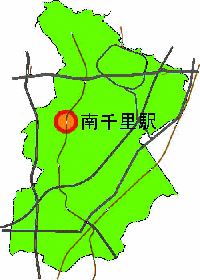 地図：南千里駅周辺位置図