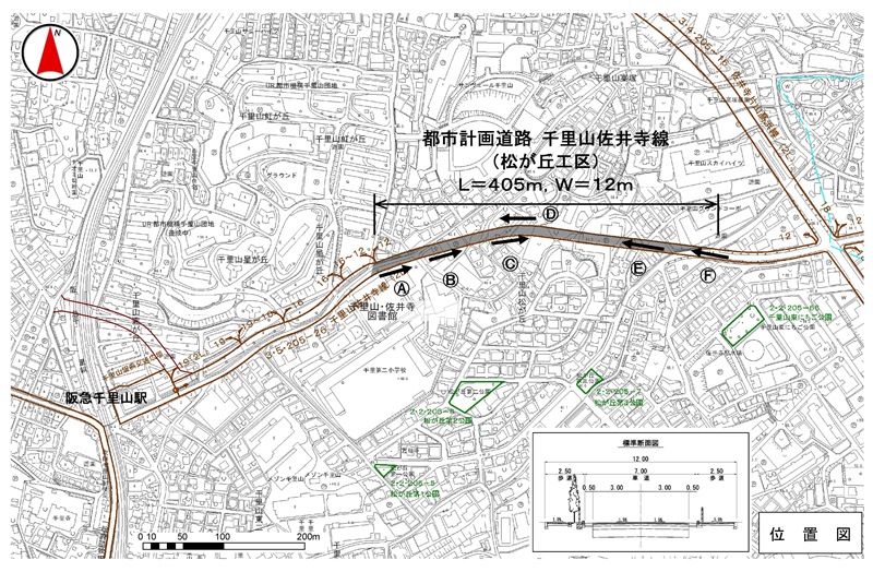 地図：事業位置図