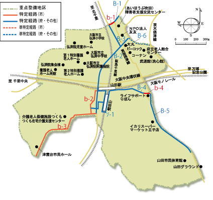 山田地区地図