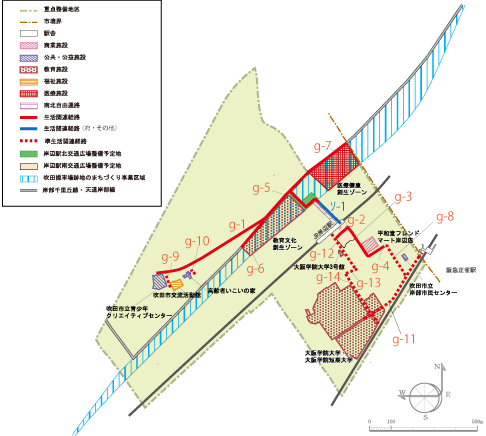 岸部地区地図