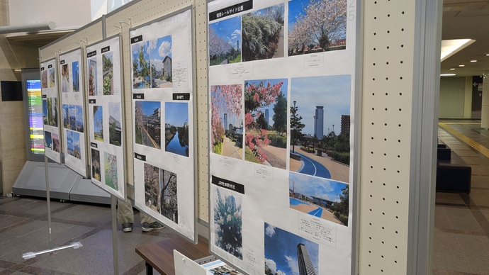 写真:作品展の3面