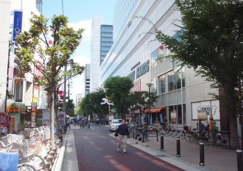 写真：江坂駅西側モール街道路1