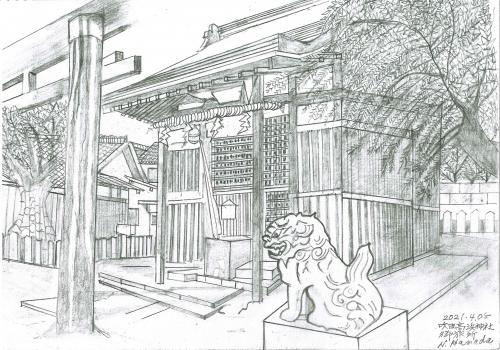 イラスト：20 高浜神社御旅所（春日神社）