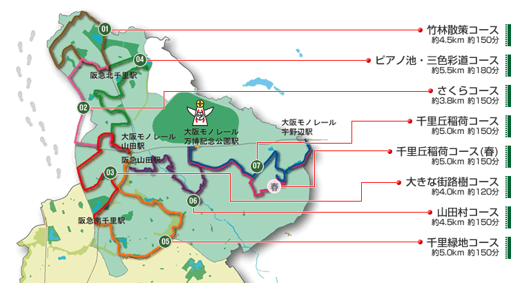 地図：北エリア