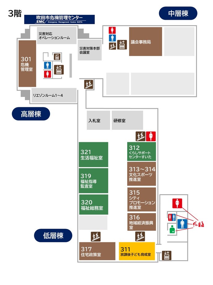 イラスト：3階平面図