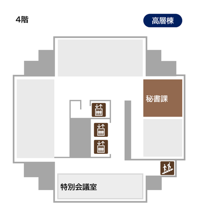 イラスト：高層棟4階平面図