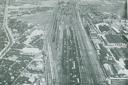 写真:吹田操車場全景