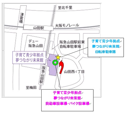 地図：駐車場案内