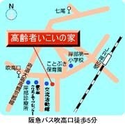 高齢者いこいの家の地図