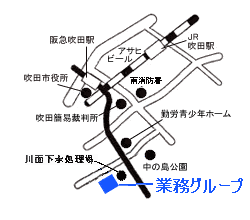 地図：事業課業務グループ案内図