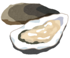 イラスト：二枚貝の牡蠣
