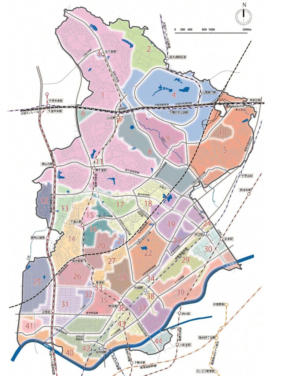 地図：市内の景域