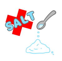 減塩のイラスト