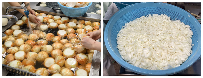 玉ねぎの下処理