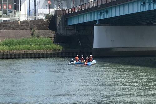 写真：水難救助訓練5