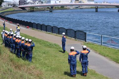 写真：西消防署長点検