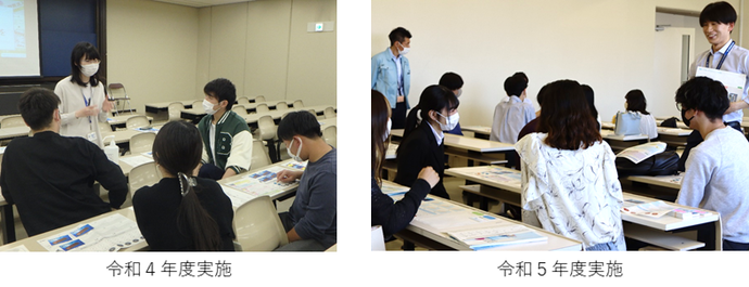 写真：大阪学院大学での授業の様子