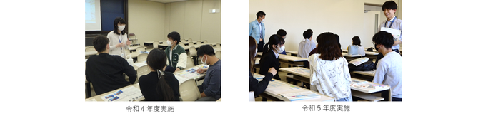 写真：大阪学院大学での授業の様子