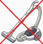 イラスト：掃除機などの家電製品は持ち去り禁止