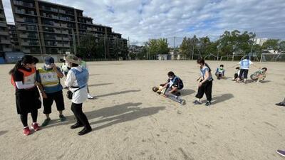 写真：集団災害（熱中症）対応訓練の様子1