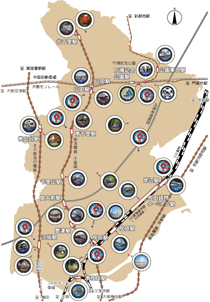 デザインマンホール蓋MAP